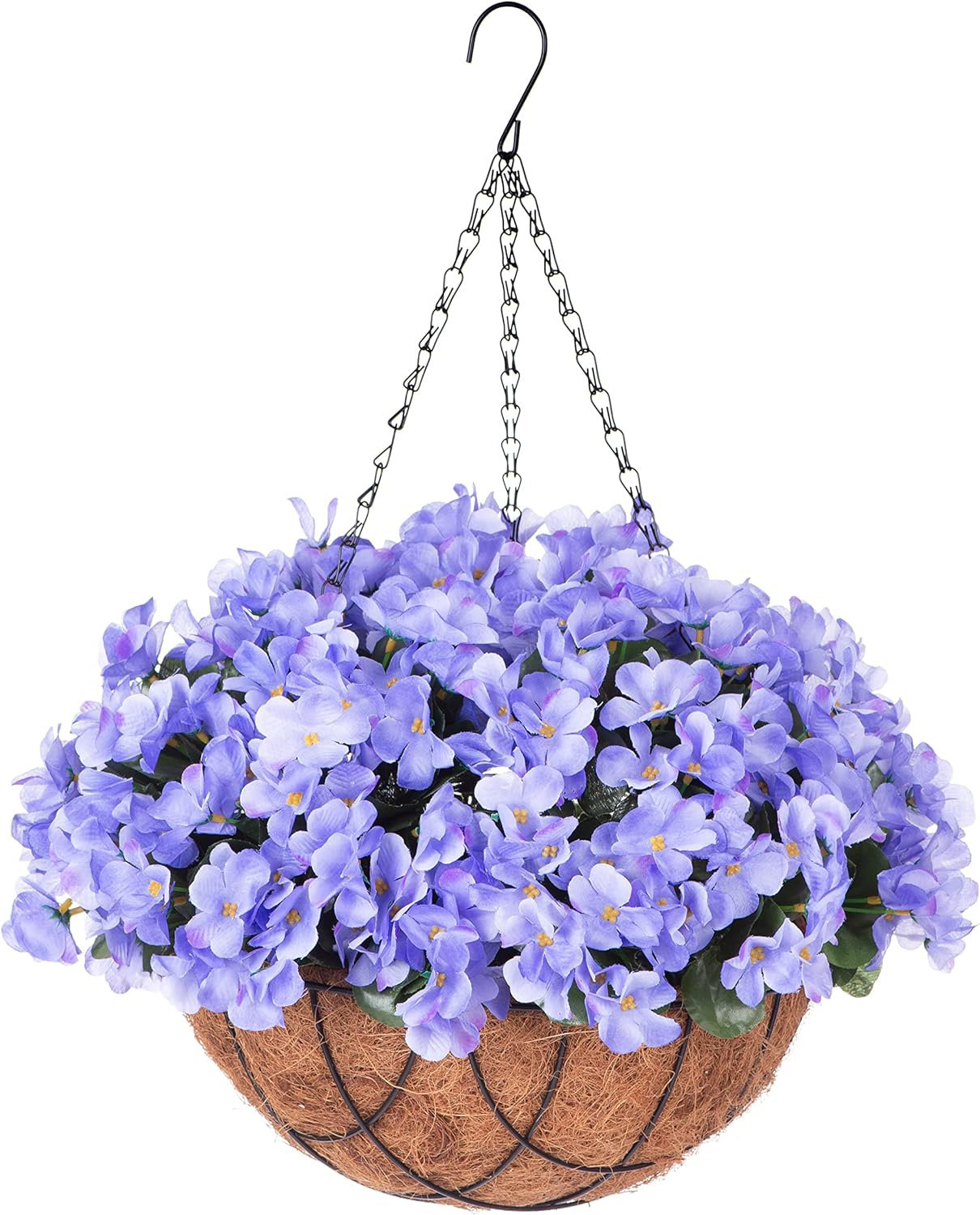 Primrue Faux Silk Hanging Basket Arrangement In Basket Wayfair